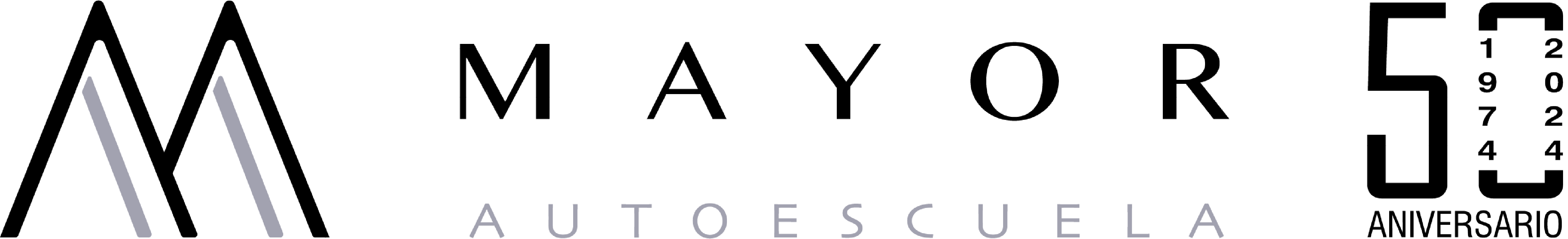 logo de autoescuela mayor 50 aniversario logo de autoescuela mayor 50 aniversario